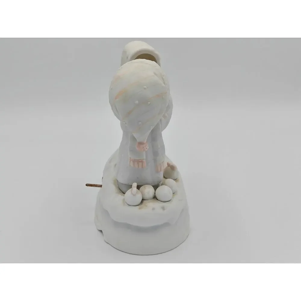 Precious Moments Im Sending You a White Christmas 1987 Enesco Musical 112402